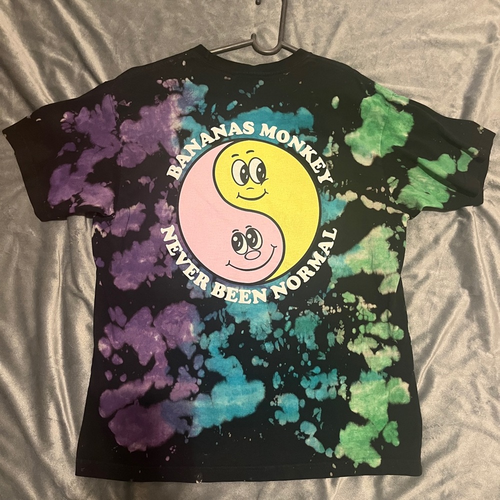 Bananas Monkey tie-dye shirt.